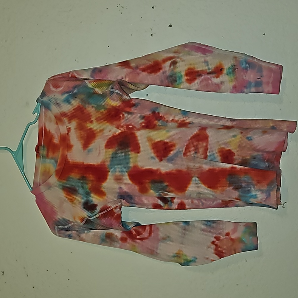 Long-sleeved Tie-dye thermal